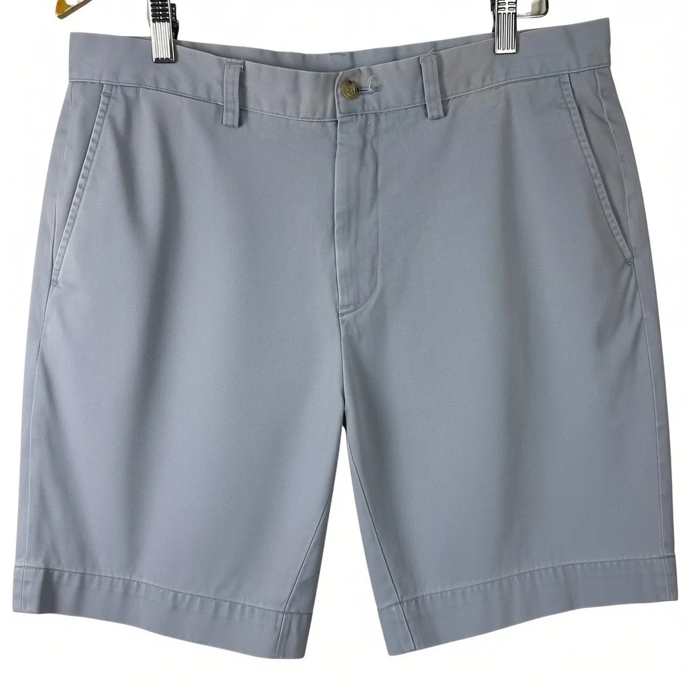 Polo Ralph Lauren Chino Shorts Men 36 Light Blue Classic Fit 9 Inch Cotton Golf